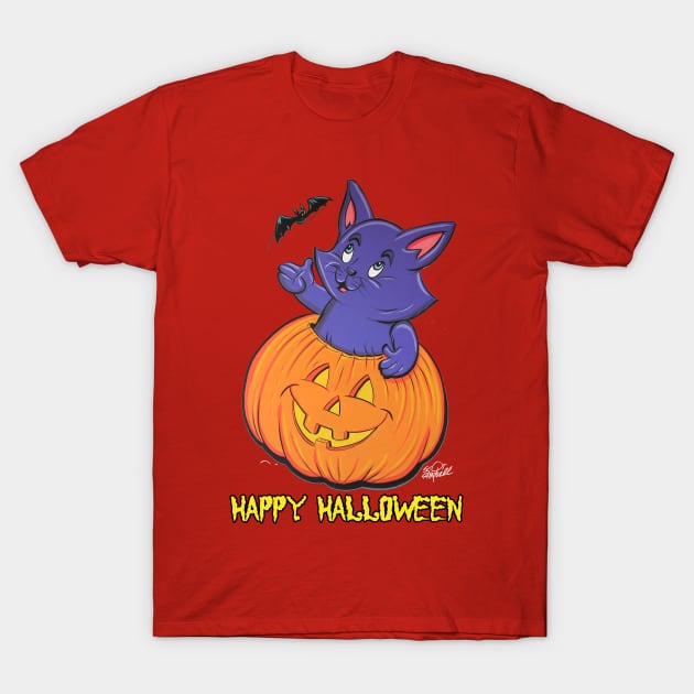 Happy Halloween T-Shirt by SCOT CAMPBELL DESIGNS